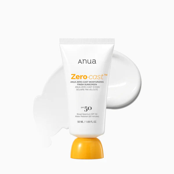 Anua - Zero-Cast Moisturizing Finish Sunscreen spf50+ PA++++  50ml