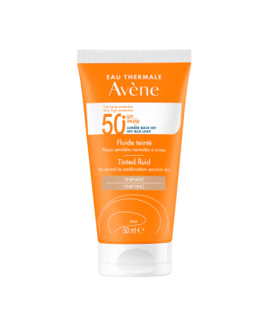 avene fluid tinted peaux sensibles normal a mixte spf50+ 50ml
